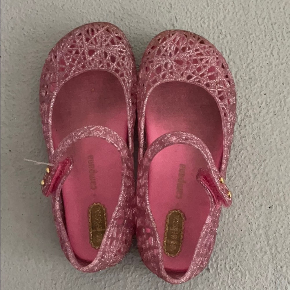 Mini Melissa Pink Campana shoes